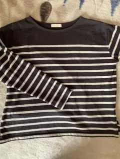 アースミュージックエコロジー★ストライプデザイン 長袖　カットソー