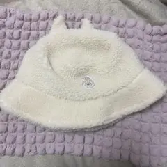 チップとデール 耳付きバケットハット アイボリー