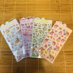 ボンボンドロップシール　キャラクター　4枚セット