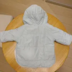 ベビーコート 可愛さ際立つ水色 フード付き 内側フリースであったか 身長70