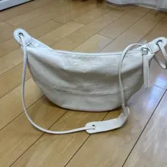 studio clipホワイト ショルダーバッグ 内ポケット付き