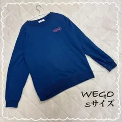 【WEGO/ウィーゴー】 スウェット トレーナー (S) ユニセックス ブルー