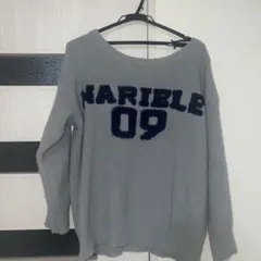 ZOZOTOWN オフショルダー スウェット グレー