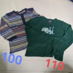 COMME CA ISM キッズ 長袖カットソー 2枚セット 110cm