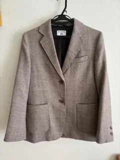 INES × UNIQLO テーラードジャケット ブラウン