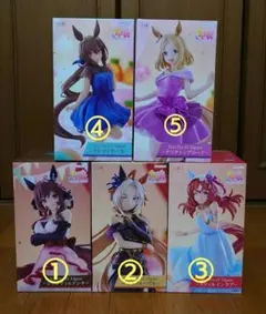 ウマ娘　ラウンドワン限定フィギュア　５点セット