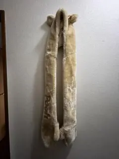 プーさんのファンキャップ 手袋付きマフラー