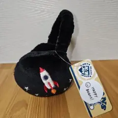 キッズ イヤーマフ 耳あて 防寒 ブラック 星柄 子供用 あったか 冬用