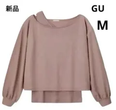 ★新品タグ付　GU ジーユー　ブラウス　長袖　インナー付　 Mサイズ