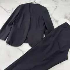 ✨美品✨ エニィスィス anysis ノーカラー パンツスーツ 紺M