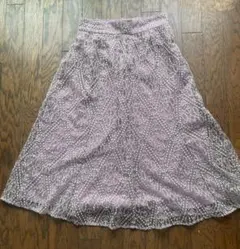 anisys 刺繍レース フレアスカート パープルのサムネイル