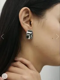 【新品未開封】STYLEMIXER/ラバフラットピアス　シルバーのサムネイル