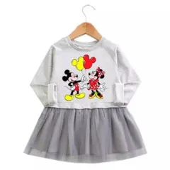 【ディズニー】キッズ　ワンピース　90