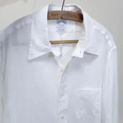 ブルックスブラザーズ アイリッシュリネン リネンシャツ ポロカラーシャツ L
