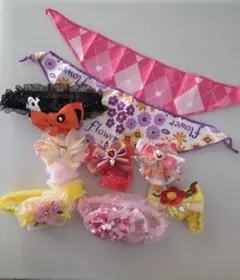 犬用リボンアクセサリーセット 9個セット