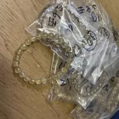 も*郎様 ルチルクオーツブレスレット18本丸型 アクセサリー素材 複数