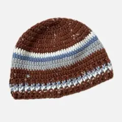 ハンドメイド クラッシャーハット クロシェハット ビーニー バケットハット
