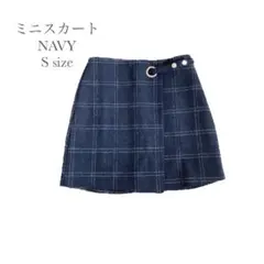 チェック柄 ミニスカート 韓国風