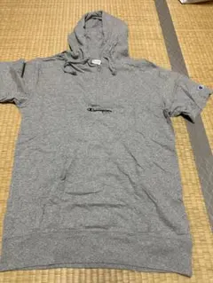 Champion グレー フード付きパーカー X-LARGE