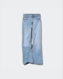 ユニクロ フレアハイライズジーンズ BLUE 22(56cm) 446807のサムネイル