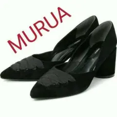 MURUA レースアップトゥパンプス