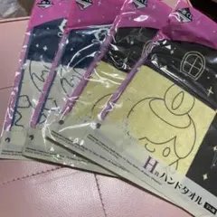 ポケモン ゴーストタイプ ハンドタオル 4枚セット フワンテ ヒトモシ ムウマ