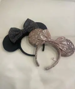 ディズニー ミニーマウスカチューシャ 2点セット