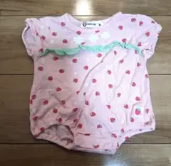 ベビーロンパース イチゴ柄