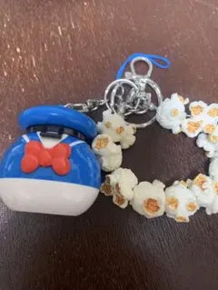 ディズニーポップコーンデザインキーホルダー