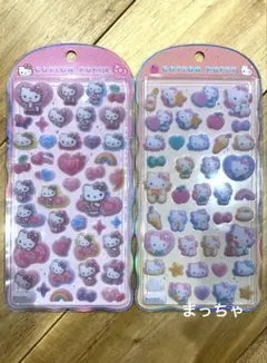 正規品　ハローキティ コットンパフィ 2点セット　サンリオ　シール