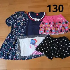 女の子　夏服　130　ベビードール　キッズ服セット　Tシャツ　ワンピース