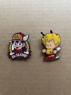 鳥山明先生追悼 Dr.SLUMPアラレちゃんバッジ ゲソゴロウアイランド