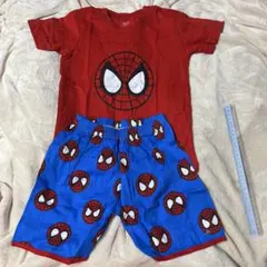 新品130cmスパイダーマン パジャマセット 赤青のサムネイル
