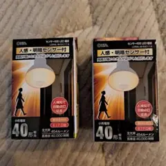LED人感センサー付電球　 OHM LDR4L-W/S-E17 9