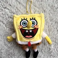 キーホルダー☘️スポンジボブ マスコット ぬいぐるみ 黄色 イエロー スポンジボブ