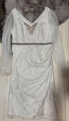 JEWELS ホワイト レースドレス L