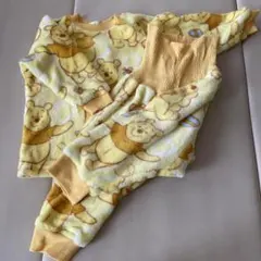 プーさん柄 ベビーパジャマ サイズ80