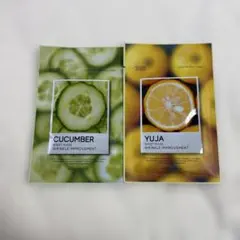 TENZERO シートマスク キュウリ・ユジャ2枚セット