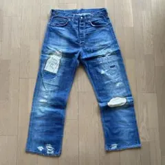 RRL ダメージ リペア 加工デニム 32 x 32 DOUBLE RL - メルカリ