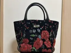 ☆美品! シンクビーバラ柄バッグ
