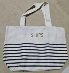SHIPS ボーダー×花柄 リバーシブル ランチトート 雑誌付録
