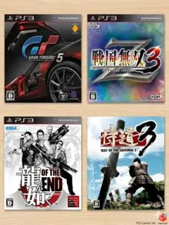 PS3ソフト4本まとめ GT5 戦国無双3 龍が如く 侍道3