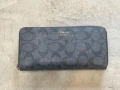 COACH シグネチャー　ブラック 長財布