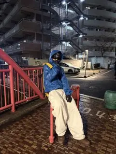 CAMP7 ナイロンジャケット ブルー