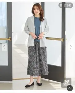 Honeys ８分袖トッパーカーデのサムネイル