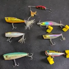 中古品 STOCK LURES トップウォーター ルアー 9個セット➂ - メルカリ