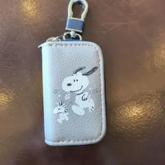 スヌーピー キーホルダー 小型 グレー