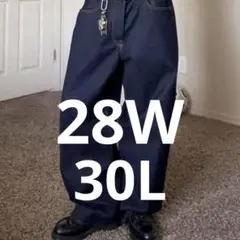 GAP 28W30L スーパーバギーデニム　ダークリンス