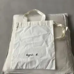 agnès b. エコバッグ ホワイト　ショッパー