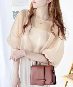 classicalelf 前後2wayシアーショート丈シャツ